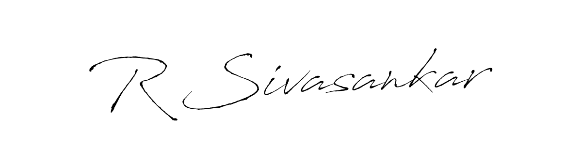 Similarly Antro_Vectra is the best handwritten signature design. Signature creator online .You can use it as an online autograph creator for name R Sivasankar. R Sivasankar signature style 6 images and pictures png