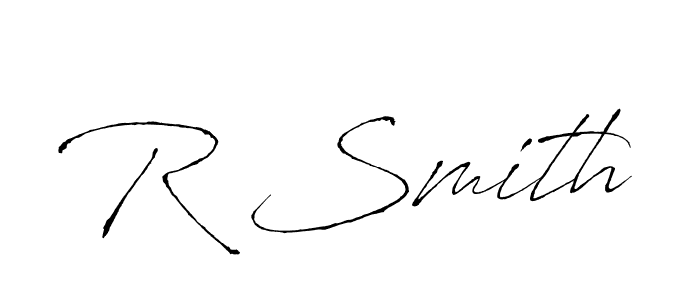 The best way (Antro_Vectra) to make a short signature is to pick only two or three words in your name. The name R Smith include a total of six letters. For converting this name. R Smith signature style 6 images and pictures png