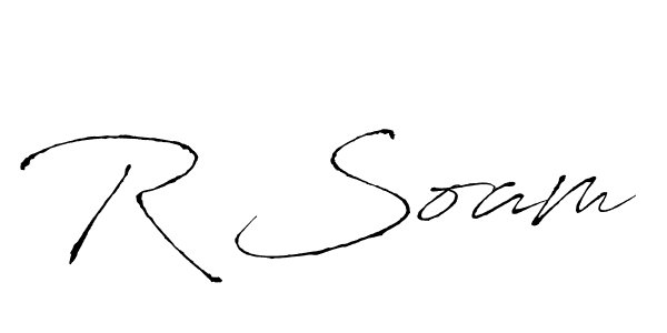 How to make R Soam signature? Antro_Vectra is a professional autograph style. Create handwritten signature for R Soam name. R Soam signature style 6 images and pictures png