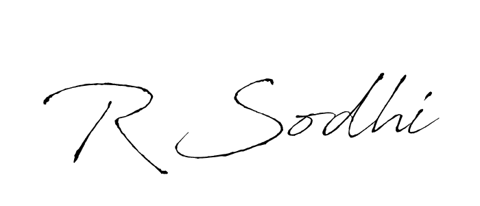 R Sodhi stylish signature style. Best Handwritten Sign (Antro_Vectra) for my name. Handwritten Signature Collection Ideas for my name R Sodhi. R Sodhi signature style 6 images and pictures png