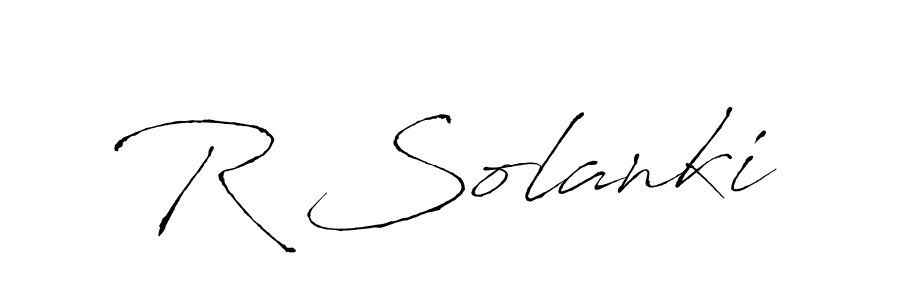 Create a beautiful signature design for name R Solanki. With this signature (Antro_Vectra) fonts, you can make a handwritten signature for free. R Solanki signature style 6 images and pictures png