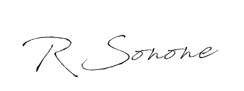 Use a signature maker to create a handwritten signature online. With this signature software, you can design (Antro_Vectra) your own signature for name R Sonone. R Sonone signature style 6 images and pictures png