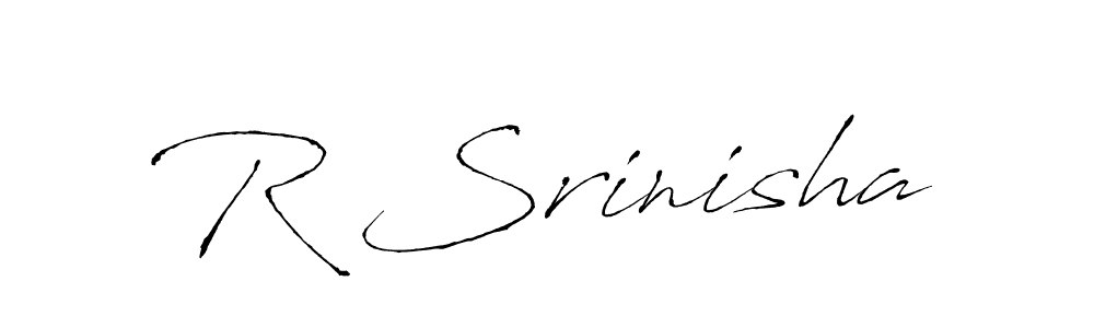 Also we have R Srinisha name is the best signature style. Create professional handwritten signature collection using Antro_Vectra autograph style. R Srinisha signature style 6 images and pictures png