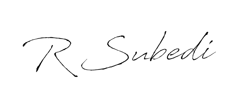 Once you've used our free online signature maker to create your best signature Antro_Vectra style, it's time to enjoy all of the benefits that R Subedi name signing documents. R Subedi signature style 6 images and pictures png