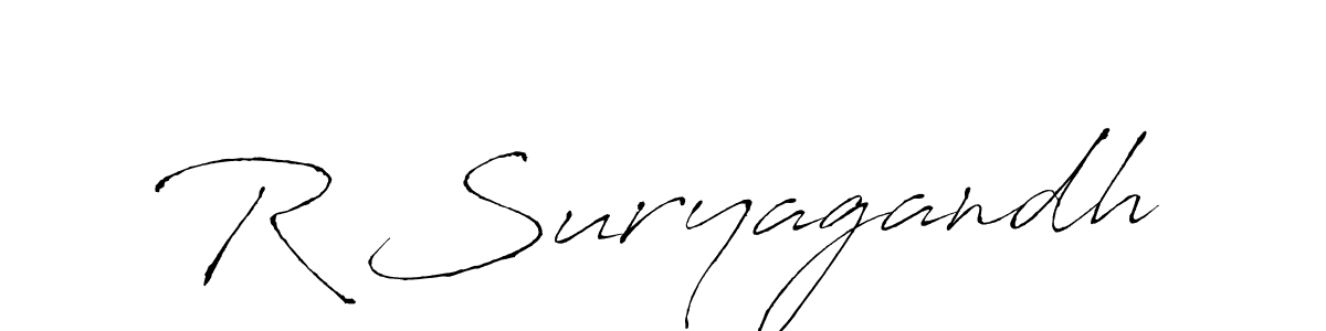 This is the best signature style for the R Suryagandh name. Also you like these signature font (Antro_Vectra). Mix name signature. R Suryagandh signature style 6 images and pictures png