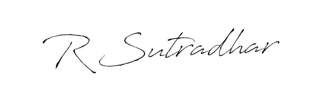 R Sutradhar stylish signature style. Best Handwritten Sign (Antro_Vectra) for my name. Handwritten Signature Collection Ideas for my name R Sutradhar. R Sutradhar signature style 6 images and pictures png