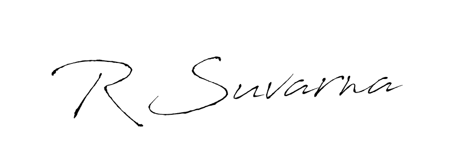 R Suvarna stylish signature style. Best Handwritten Sign (Antro_Vectra) for my name. Handwritten Signature Collection Ideas for my name R Suvarna. R Suvarna signature style 6 images and pictures png