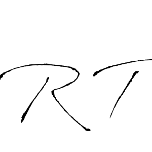 How to make R T signature? Antro_Vectra is a professional autograph style. Create handwritten signature for R T name. R T signature style 6 images and pictures png