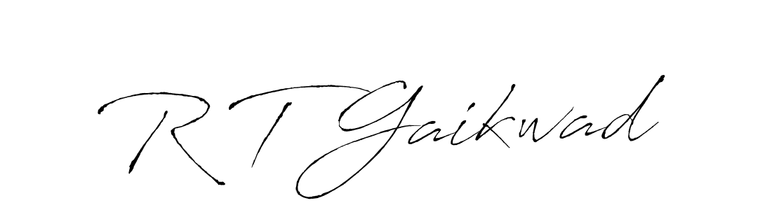 if you are searching for the best signature style for your name R T Gaikwad. so please give up your signature search. here we have designed multiple signature styles  using Antro_Vectra. R T Gaikwad signature style 6 images and pictures png