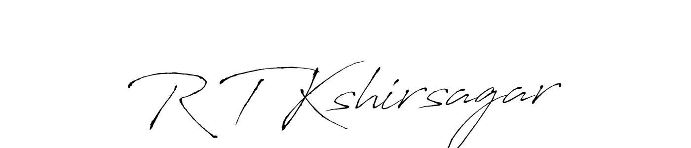 Design your own signature with our free online signature maker. With this signature software, you can create a handwritten (Antro_Vectra) signature for name R T Kshirsagar. R T Kshirsagar signature style 6 images and pictures png