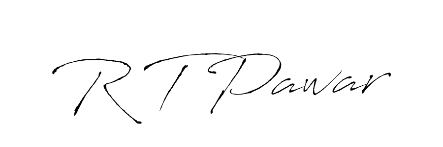 R T Pawar stylish signature style. Best Handwritten Sign (Antro_Vectra) for my name. Handwritten Signature Collection Ideas for my name R T Pawar. R T Pawar signature style 6 images and pictures png
