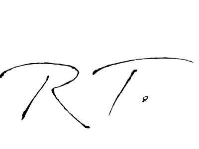 Use a signature maker to create a handwritten signature online. With this signature software, you can design (Antro_Vectra) your own signature for name R T.. R T. signature style 6 images and pictures png