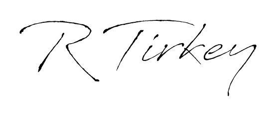 An effortless, minimalist signature concept for R Tirkey using Antro_Vectra design. Clean lines that look great on any document. R Tirkey signature style 6 images and pictures png
