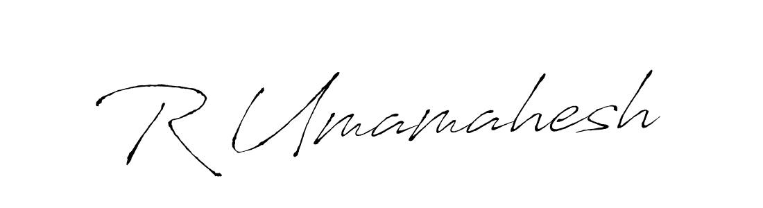 How to make R Umamahesh signature? Antro_Vectra is a professional autograph style. Create handwritten signature for R Umamahesh name. R Umamahesh signature style 6 images and pictures png