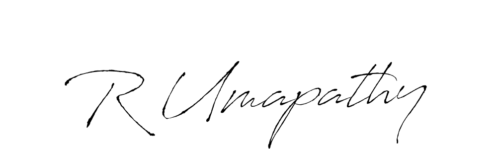 Similarly Antro_Vectra is the best handwritten signature design. Signature creator online .You can use it as an online autograph creator for name R Umapathy. R Umapathy signature style 6 images and pictures png