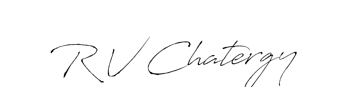 Similarly Antro_Vectra is the best handwritten signature design. Signature creator online .You can use it as an online autograph creator for name R V Chatergy. R V Chatergy signature style 6 images and pictures png