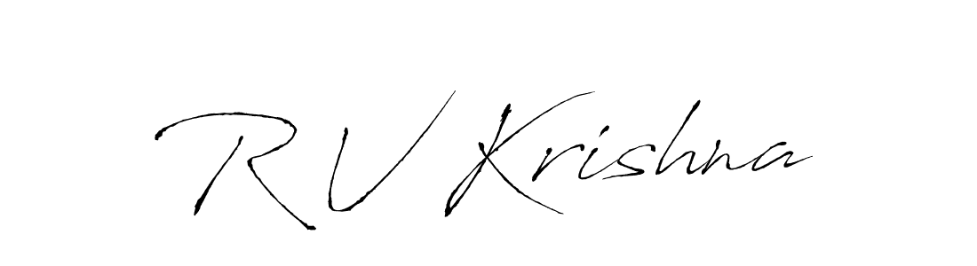 Also You can easily find your signature by using the search form. We will create R V Krishna name handwritten signature images for you free of cost using Antro_Vectra sign style. R V Krishna signature style 6 images and pictures png