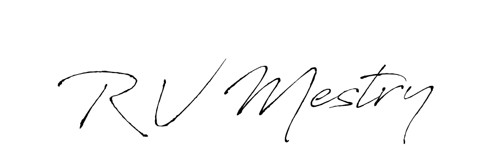 R V Mestry stylish signature style. Best Handwritten Sign (Antro_Vectra) for my name. Handwritten Signature Collection Ideas for my name R V Mestry. R V Mestry signature style 6 images and pictures png