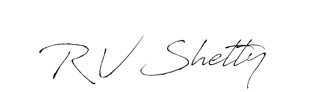 Create a beautiful signature design for name R V Shetty. With this signature (Antro_Vectra) fonts, you can make a handwritten signature for free. R V Shetty signature style 6 images and pictures png