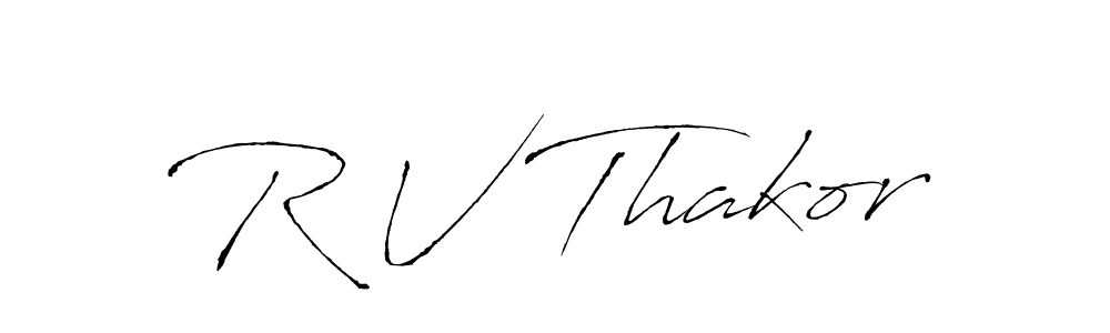 It looks lik you need a new signature style for name R V Thakor. Design unique handwritten (Antro_Vectra) signature with our free signature maker in just a few clicks. R V Thakor signature style 6 images and pictures png
