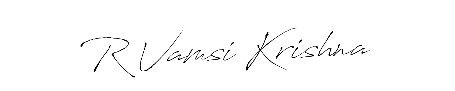Make a beautiful signature design for name R Vamsi Krishna. Use this online signature maker to create a handwritten signature for free. R Vamsi Krishna signature style 6 images and pictures png