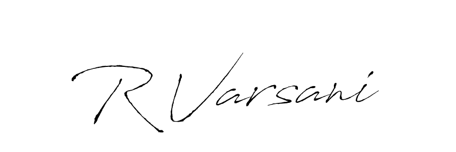 Use a signature maker to create a handwritten signature online. With this signature software, you can design (Antro_Vectra) your own signature for name R Varsani. R Varsani signature style 6 images and pictures png