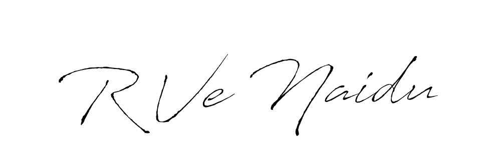 The best way (Antro_Vectra) to make a short signature is to pick only two or three words in your name. The name R Ve Naidu include a total of six letters. For converting this name. R Ve Naidu signature style 6 images and pictures png