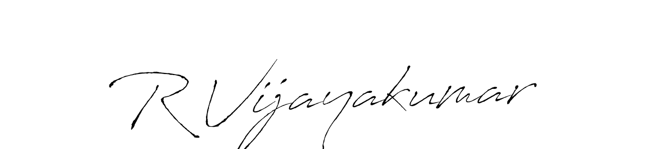 This is the best signature style for the R Vijayakumar name. Also you like these signature font (Antro_Vectra). Mix name signature. R Vijayakumar signature style 6 images and pictures png