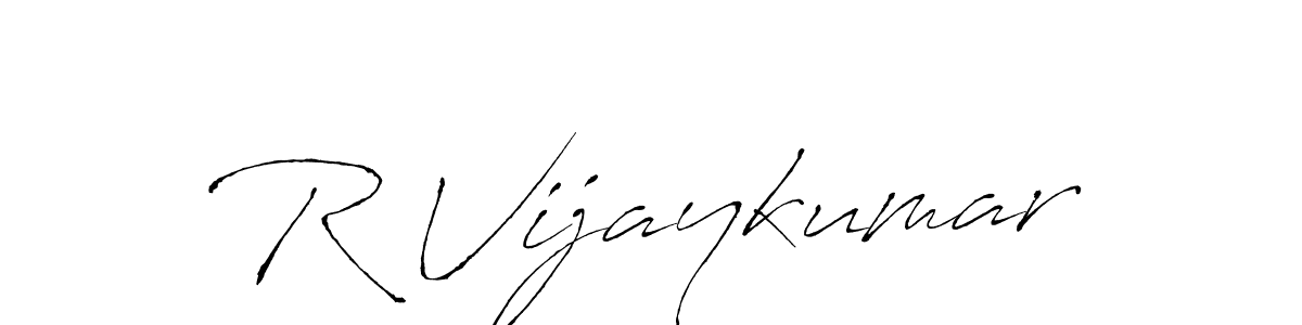 Use a signature maker to create a handwritten signature online. With this signature software, you can design (Antro_Vectra) your own signature for name R Vijaykumar. R Vijaykumar signature style 6 images and pictures png