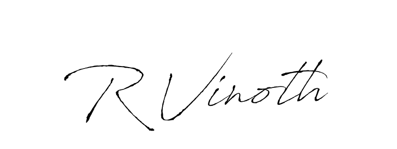 Also You can easily find your signature by using the search form. We will create R Vinoth name handwritten signature images for you free of cost using Antro_Vectra sign style. R Vinoth signature style 6 images and pictures png