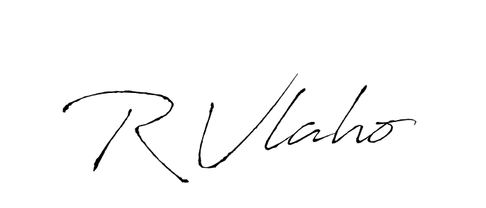 How to make R Vlaho signature? Antro_Vectra is a professional autograph style. Create handwritten signature for R Vlaho name. R Vlaho signature style 6 images and pictures png