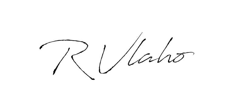 Antro_Vectra is a professional signature style that is perfect for those who want to add a touch of class to their signature. It is also a great choice for those who want to make their signature more unique. Get R Vlaho  name to fancy signature for free. R Vlaho  signature style 6 images and pictures png