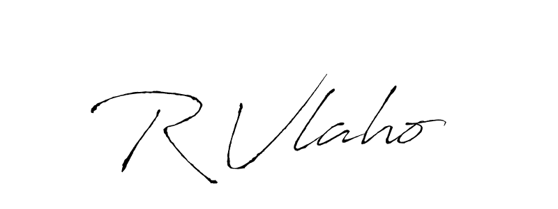 Also we have R Vlaho  name is the best signature style. Create professional handwritten signature collection using Antro_Vectra autograph style. R Vlaho  signature style 6 images and pictures png