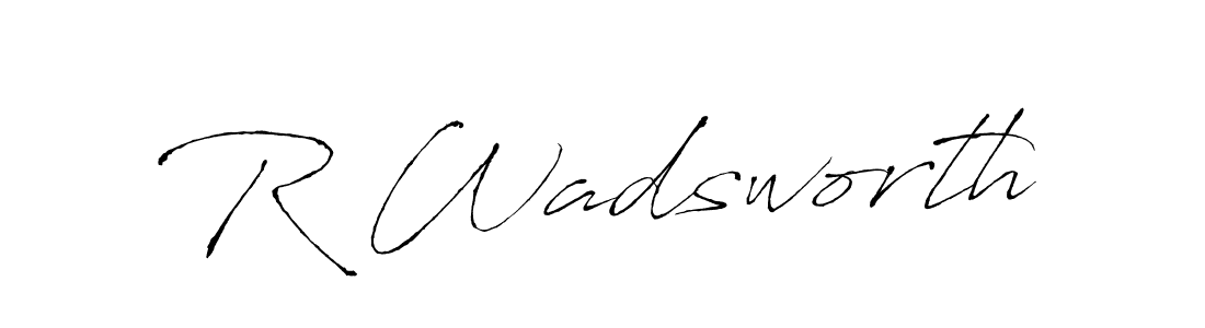 It looks lik you need a new signature style for name R Wadsworth. Design unique handwritten (Antro_Vectra) signature with our free signature maker in just a few clicks. R Wadsworth signature style 6 images and pictures png