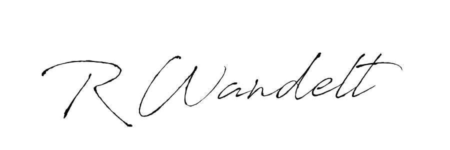 if you are searching for the best signature style for your name R Wandelt. so please give up your signature search. here we have designed multiple signature styles  using Antro_Vectra. R Wandelt signature style 6 images and pictures png