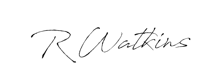 You should practise on your own different ways (Antro_Vectra) to write your name (R Watkins) in signature. don't let someone else do it for you. R Watkins signature style 6 images and pictures png