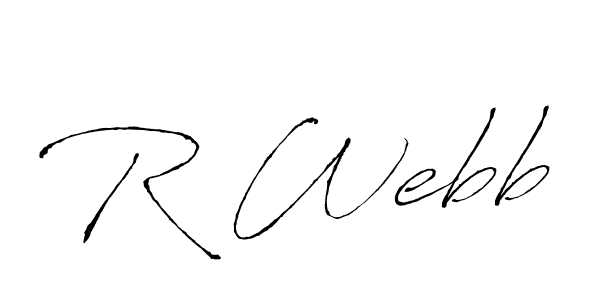 Make a beautiful signature design for name R Webb. With this signature (Antro_Vectra) style, you can create a handwritten signature for free. R Webb signature style 6 images and pictures png