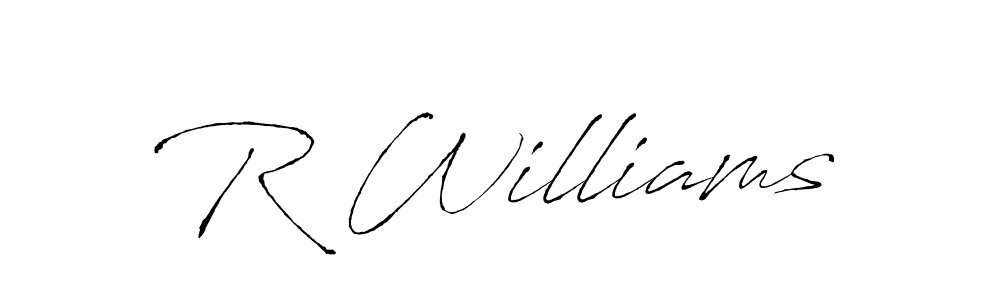 Similarly Antro_Vectra is the best handwritten signature design. Signature creator online .You can use it as an online autograph creator for name R Williams. R Williams signature style 6 images and pictures png