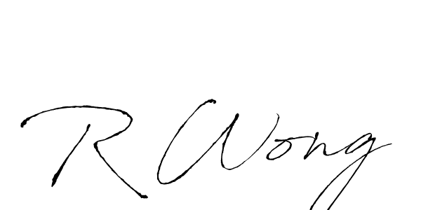 Design your own signature with our free online signature maker. With this signature software, you can create a handwritten (Antro_Vectra) signature for name R Wong. R Wong signature style 6 images and pictures png