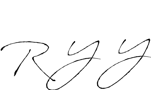 if you are searching for the best signature style for your name R Y Y. so please give up your signature search. here we have designed multiple signature styles  using Antro_Vectra. R Y Y signature style 6 images and pictures png