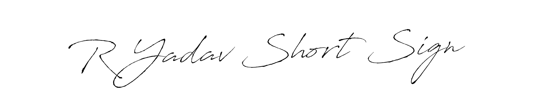 How to Draw R Yadav Short Sign signature style? Antro_Vectra is a latest design signature styles for name R Yadav Short Sign. R Yadav Short Sign signature style 6 images and pictures png