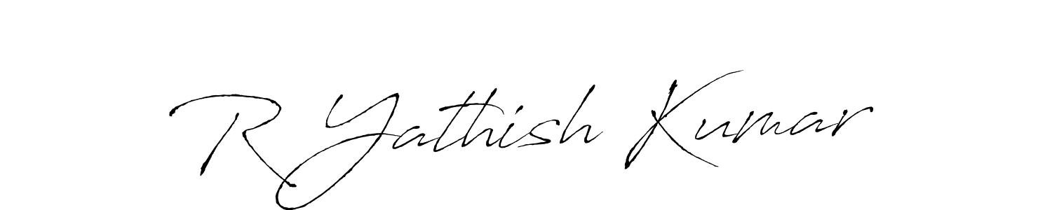 Use a signature maker to create a handwritten signature online. With this signature software, you can design (Antro_Vectra) your own signature for name R Yathish Kumar. R Yathish Kumar signature style 6 images and pictures png