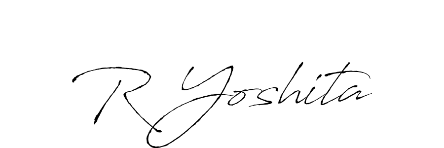 Also we have R Yoshita name is the best signature style. Create professional handwritten signature collection using Antro_Vectra autograph style. R Yoshita signature style 6 images and pictures png