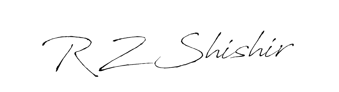 Similarly Antro_Vectra is the best handwritten signature design. Signature creator online .You can use it as an online autograph creator for name R Z Shishir. R Z Shishir signature style 6 images and pictures png