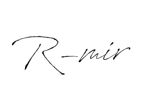 It looks lik you need a new signature style for name R-mir. Design unique handwritten (Antro_Vectra) signature with our free signature maker in just a few clicks. R-mir signature style 6 images and pictures png