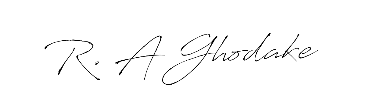 Create a beautiful signature design for name R. A Ghodake. With this signature (Antro_Vectra) fonts, you can make a handwritten signature for free. R. A Ghodake signature style 6 images and pictures png