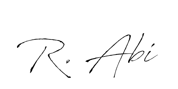 Create a beautiful signature design for name R. Abi. With this signature (Antro_Vectra) fonts, you can make a handwritten signature for free. R. Abi signature style 6 images and pictures png