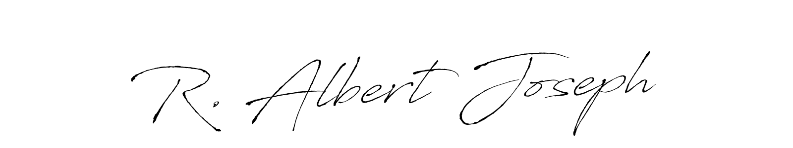 Also You can easily find your signature by using the search form. We will create R. Albert Joseph name handwritten signature images for you free of cost using Antro_Vectra sign style. R. Albert Joseph signature style 6 images and pictures png