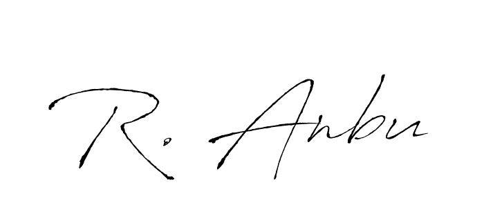 You should practise on your own different ways (Antro_Vectra) to write your name (R. Anbu) in signature. don't let someone else do it for you. R. Anbu signature style 6 images and pictures png
