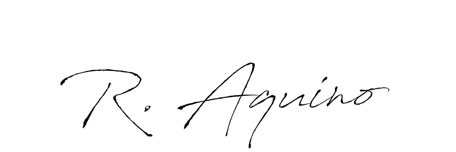 Also we have R. Aquino name is the best signature style. Create professional handwritten signature collection using Antro_Vectra autograph style. R. Aquino signature style 6 images and pictures png